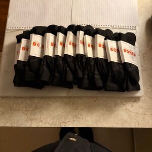 12 pairs of Med Bombas Black Crew Socks. BRAND NEW!